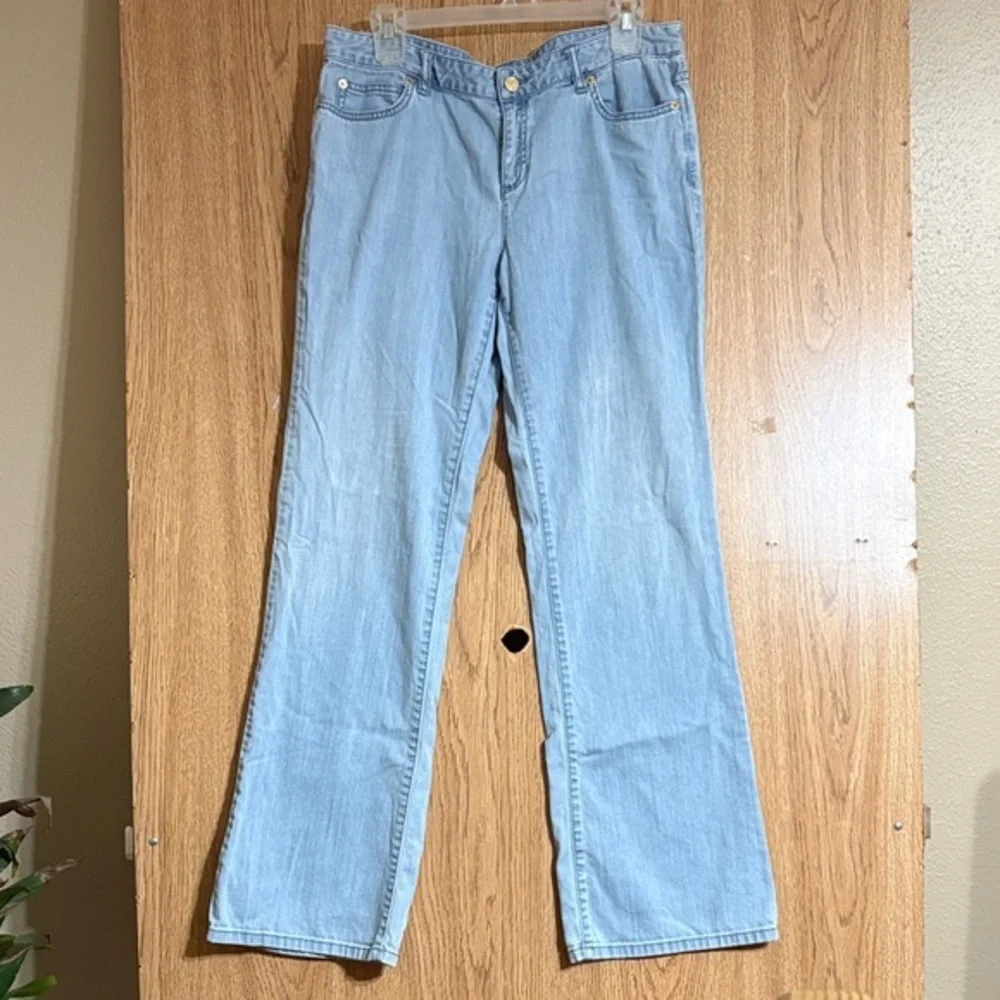 Michael Kors Light Blue Flare Jeans